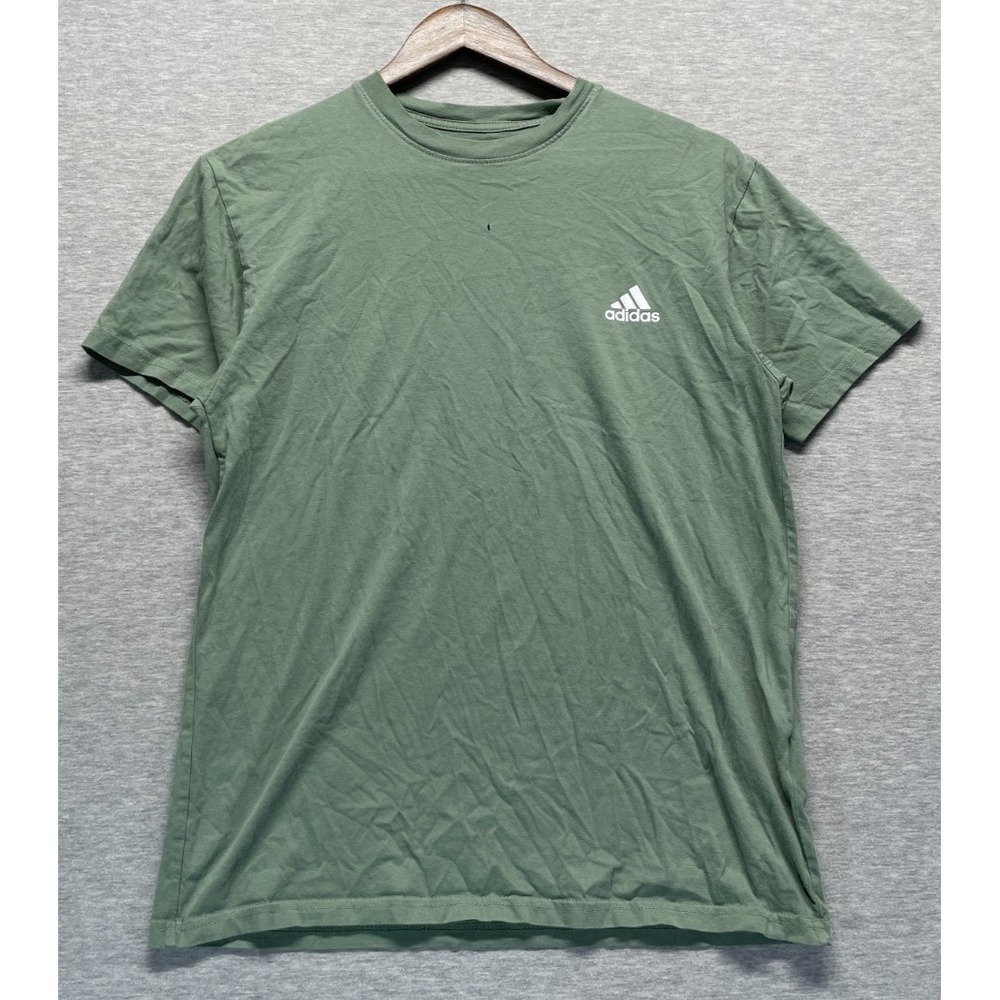 Adidas T-Shirt Mens Small Olive Green Golf Performance Short Sleeve Crew Neck